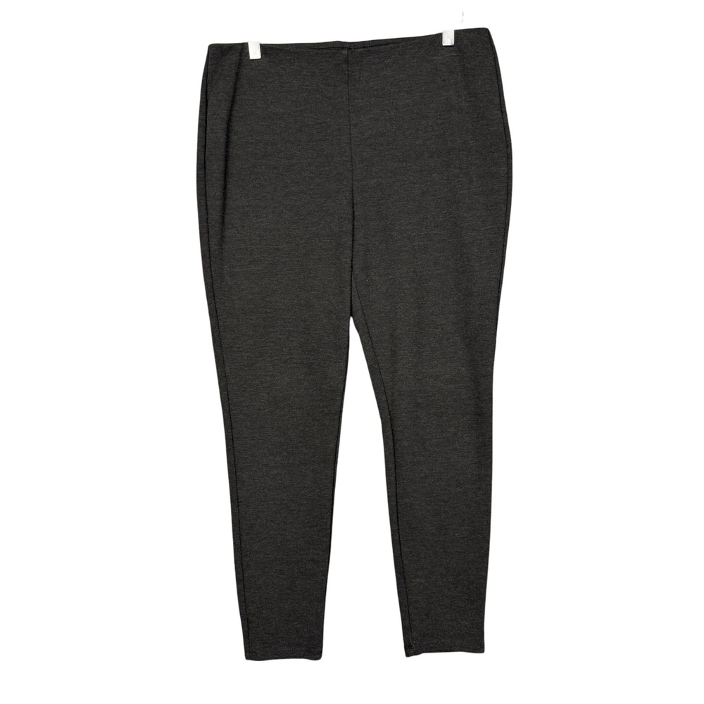Chicos Pants 2 Ankle Womens 12 Gray So Slimming Panel Pull‎ On Comfort Stretch